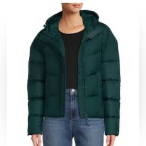 G&B teen Jacket Puffer Hunter green women’s coat outerwear short length like new